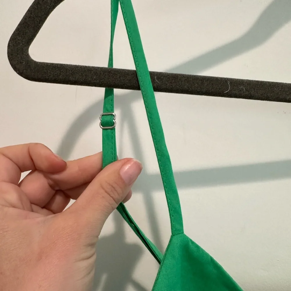 Zara green maxi dress bustier style with pockets - Picture 5 of 5